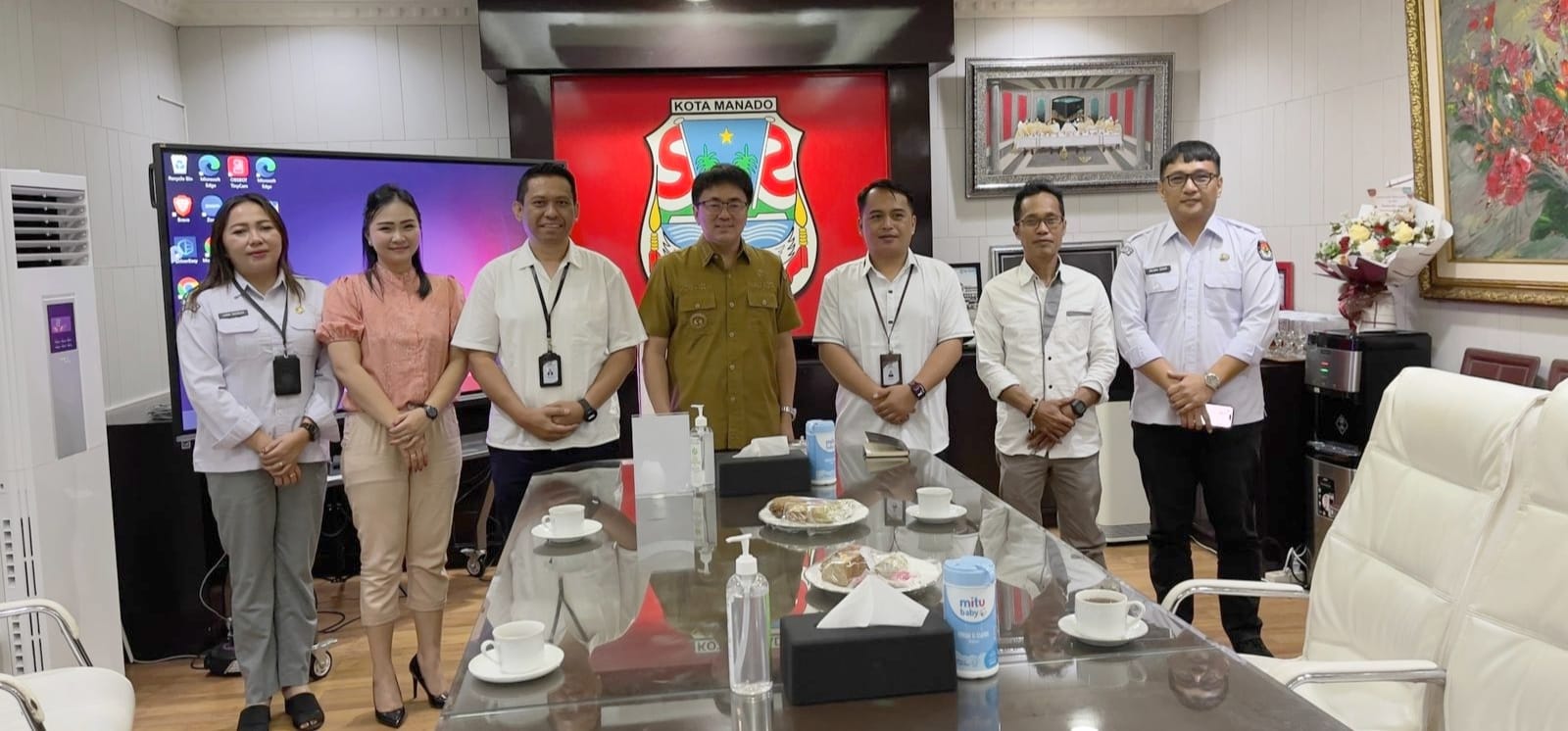 Bahas Tahapan Pemilu, Walikota Jumpa KPU Manado