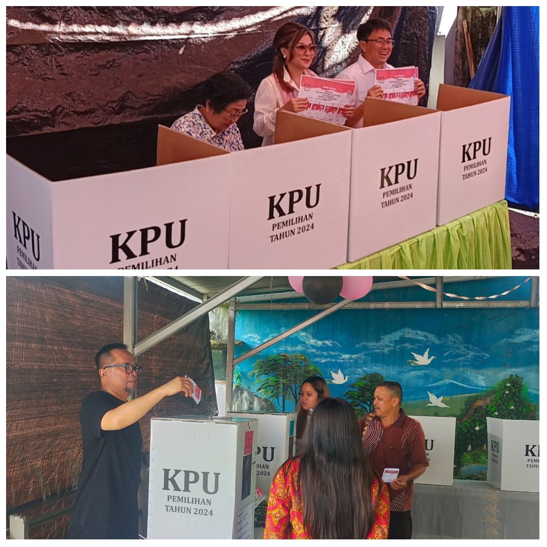Walikota AA Coblos di Lawangirung, Wawali RS di Kleak