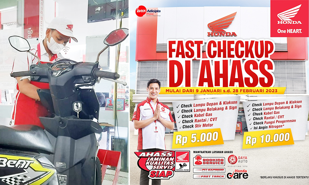 AHASS Berikan Promo Layanan Fast Checkup