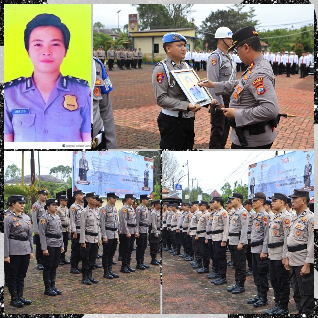 Polres Tomohon Gelar Upacara PTDH terhadap Personel yang Melanggar Kode Etik Profesi Polri