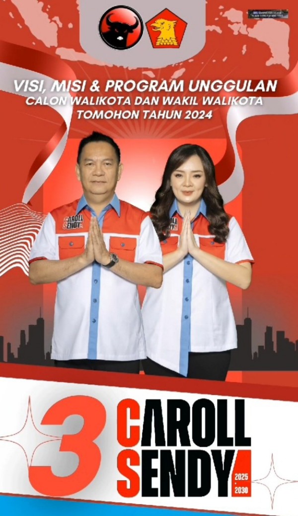 Prioritaskan Pembangunan Berkelanjutan, Caroll-Sendy Siapkan Program Gratis untuk Rakyat Tomohon
