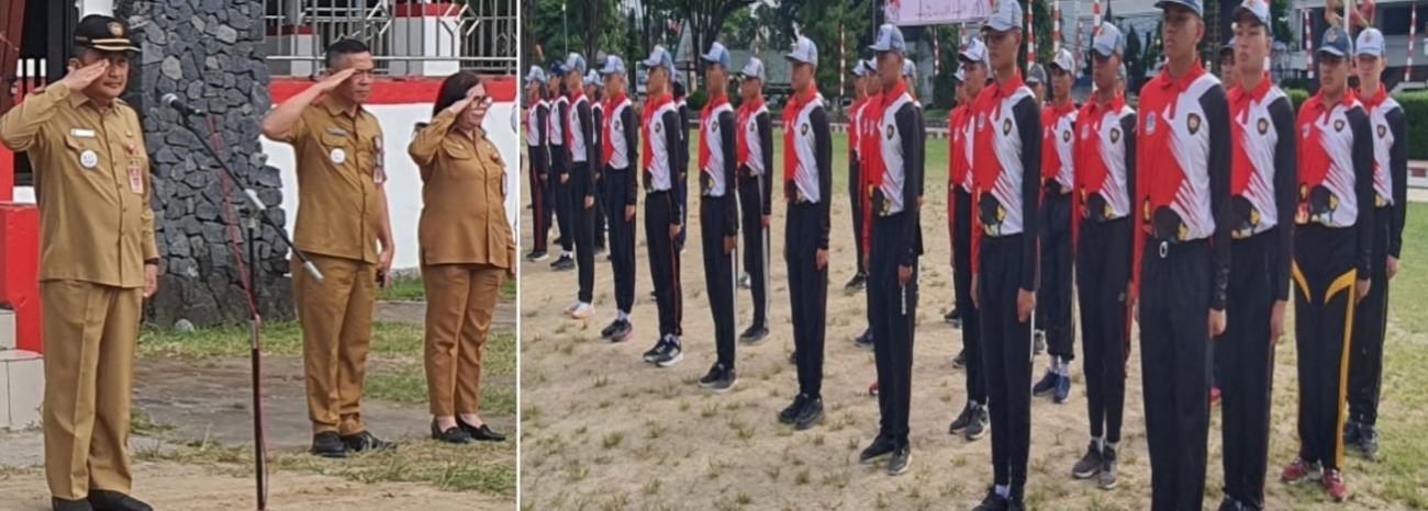 Sekda Micker Lakat Buka Diklat Paskribraka Manado, Minta Tak Begadang