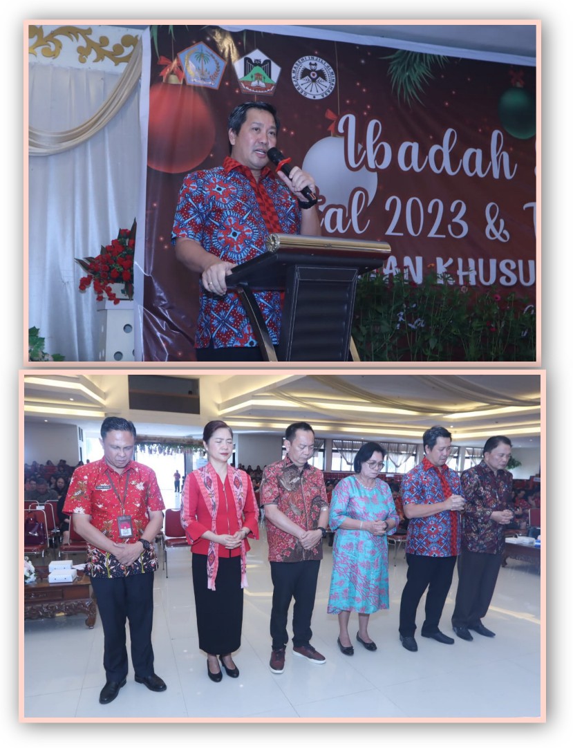 Wagub Hadiri Natal Pelsus Rayon Tomohon