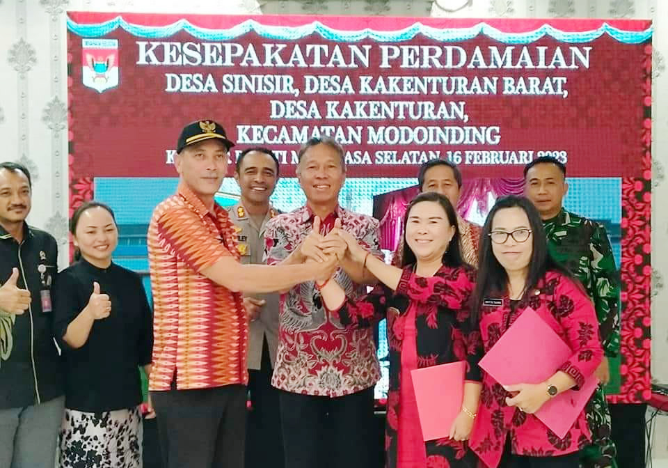 Bupati Minsel Mediasi Kesepakatan Damai Konflik di Modoinding