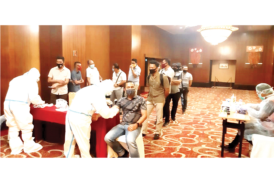 Sentra Gakkumdu se-Sulut Jalani Rapid Test