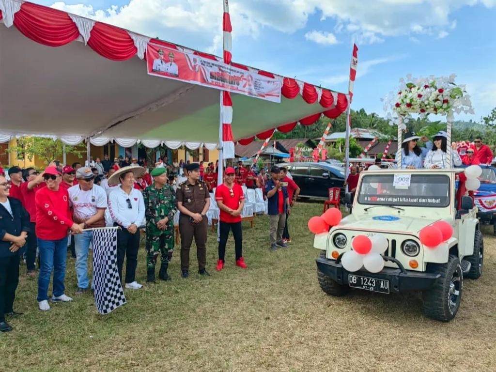 Meriahkan HUT-RI ke- 78, Pemkab Minsel gelar Pawai Pembangunan