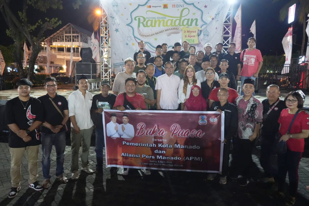 APM Jalin Silahturahmi Berbuka Puasa Bersama Wawali, Sekot, Ketua TP-KK dan Pekerja Pers di Manado