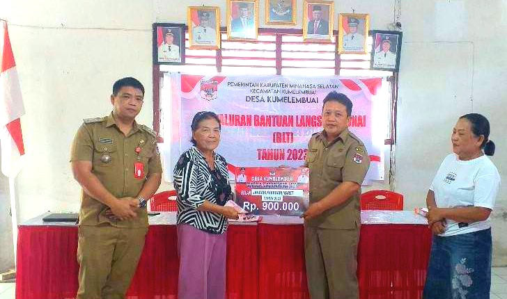 Pemdes Kumelembuai Salurkan BLT-DD Triwulan Pertama Kepada 38 KPM