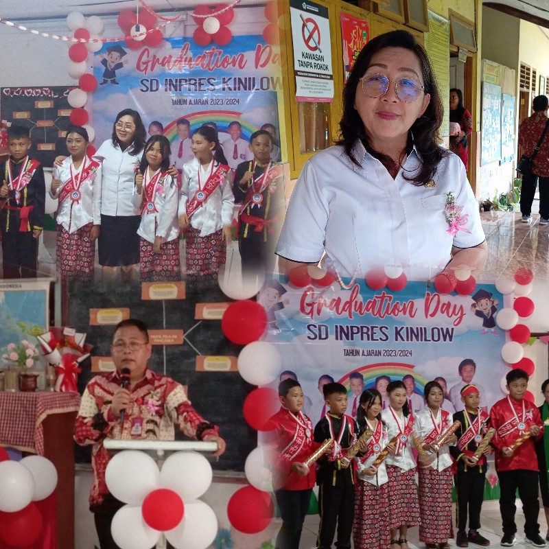 Graduation Day SD INPRES Kinilow Tahun 2024 Berlangsung Meriah