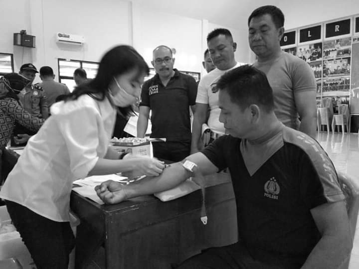 Ratusan Personel Polres Minsel Jalani Tes Kesehatan