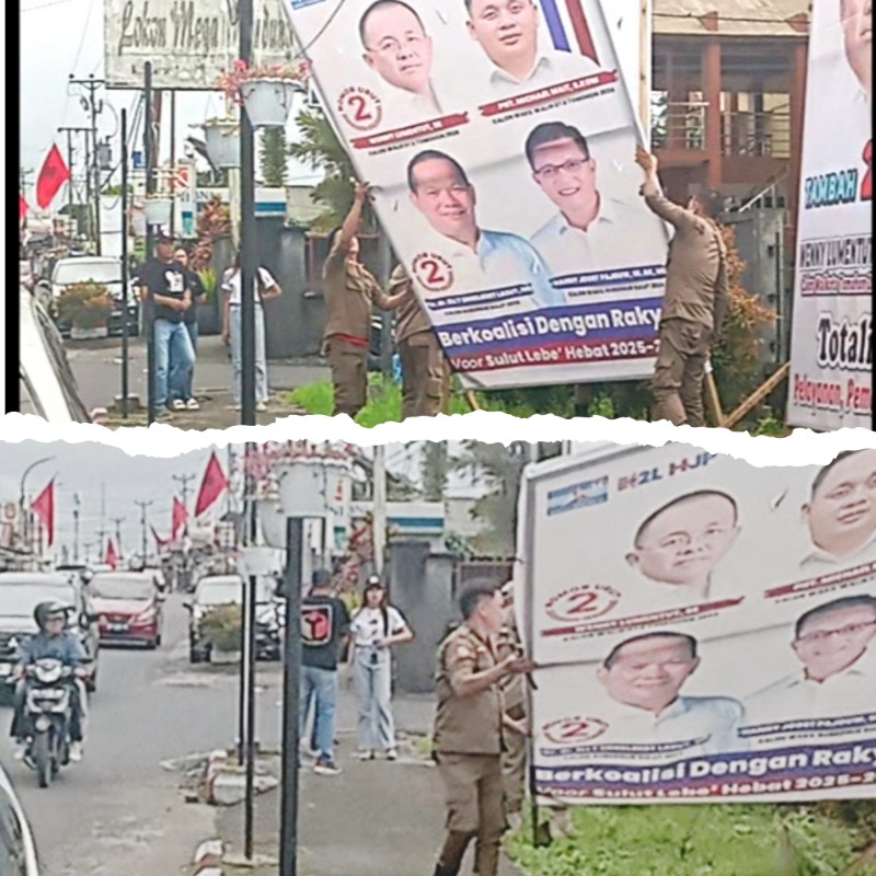Bawaslu Tertibkan Baliho Bermasalah, KPU Warning Batas Waktu Kampanye