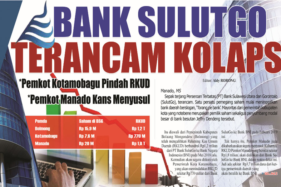 BANK SULUTGO TERANCAM KOLAPS
