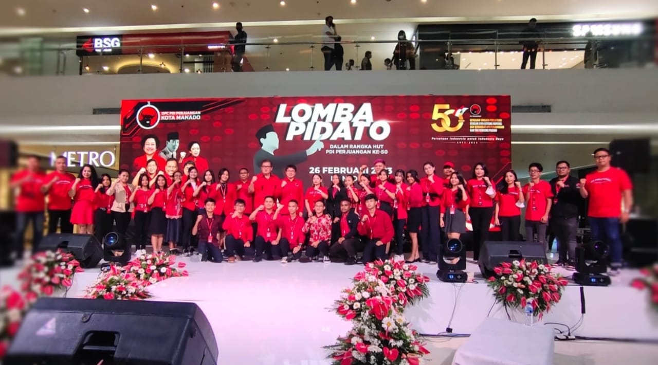 Rangkaian Peringatan HUT Ke-50 PDIP Dimulai, Rangkul Gen Z Manado