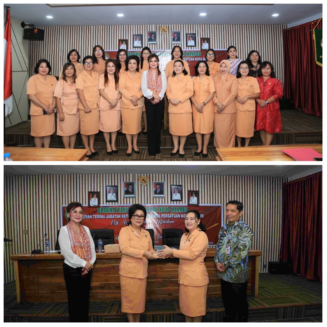 Ketua Dharma Wanita Pemkot Manado Diserahterimakan, Disaksikan Ketua TP-PKK Irene G Pinontoan 