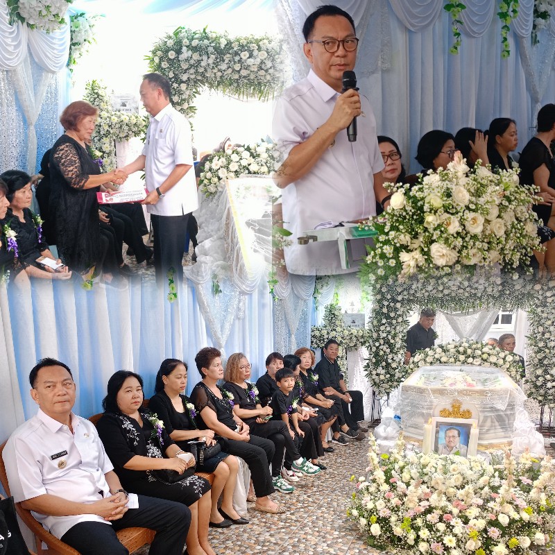 Walikota Tomohon Melayat ke Rumah Duka Alm Arie Supit