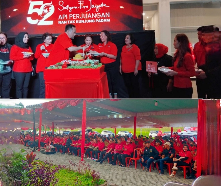 DPC PDIP Manado Peringati HUT ke-52, Kader Turut Ikuti Pidato Megawati Sukarnoputri
