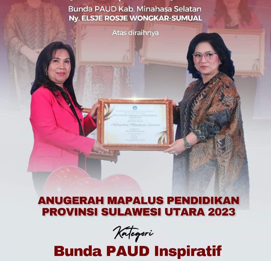 Dorong Peningkatan Layanan Pendidikan Anak Usia Dini, ERS Terima Penghargaan Bunda PAUD Inspiratif 