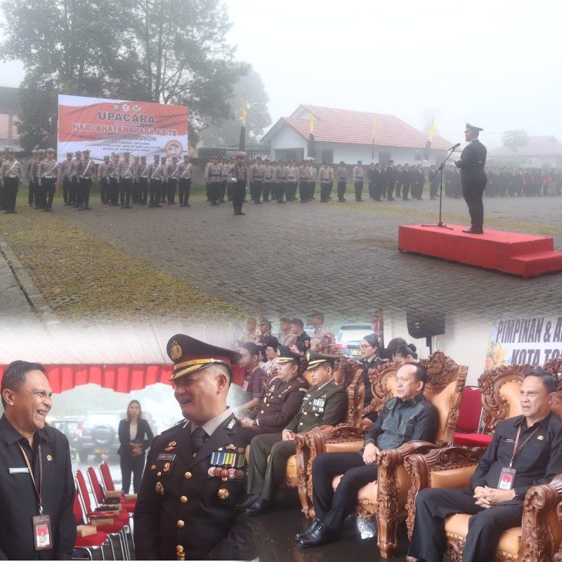 Peringatan Hari Bhayangkara Ke-78 di Kota Tomohon, Roring: Polri Hebat