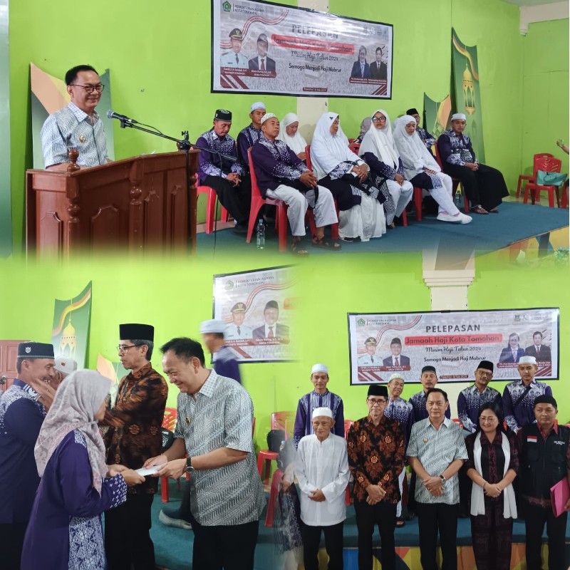 Walikota Caroll Melepas Calon Jamaah Haji Kota Tomohon Musim Haji 2024