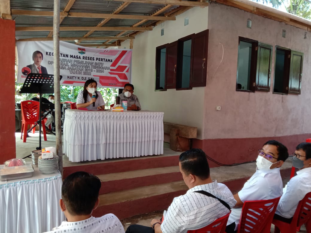 Ketua DPRD Marty Ole Serap Aspirasi Warga 