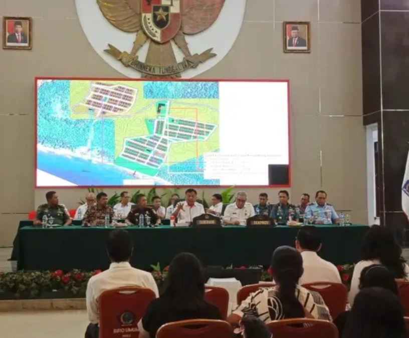 Gubernur Olly Jamin Fasilitas Relokasi Dari Warga di Pulau Gunung Ruang