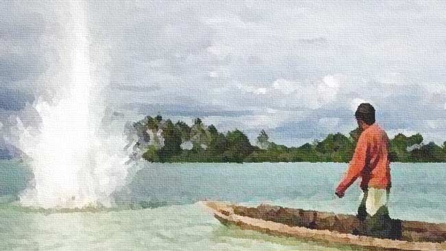 Pengeboman Ikan Dera Laut Minut