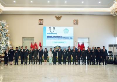 Wali Kota Tomohon Hadiri Pengukuhan Kepala BPKP Provinsi Sulawesi Utara