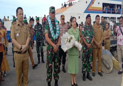Forkopimda dan Jajaran Kodim 1312/Talaud Sambut Dandim Sigfried Panaha