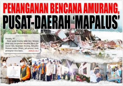 PENANGANAN BENCANA AMURANG, PUSAT-DAERAH ‘MAPALUS’