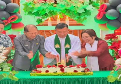 Wakili Bupati di Perayaan HUT ke-59 GMIM Baitlahim Kauneran, Laloan Ajak Jemaat Perkuat Komitmen Bangun Daerah