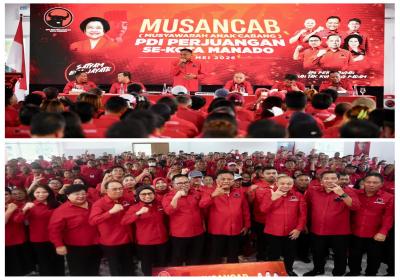 Olly Dondokambey Buka Musancab PAC PDI-P Manado, 6 Legislator Terpilih Ketua