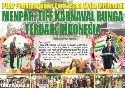 MENPAR: TIFF KARNAVAL BUNGA TERBAIK DI INDONESIA