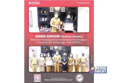 Manado Terima Penghargaan dari Kementerian PPPA RI