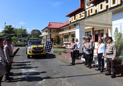 Polres Tomohon Resmikan Pengalihan nomenklatur SPKT ke Pamapta dan Luncurkan Mobil Operasional Baru