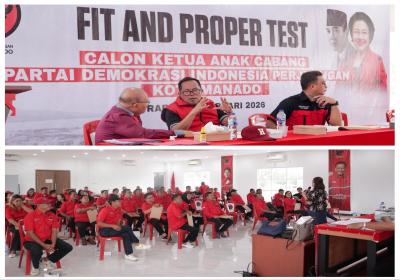 71 Kader PDI-Perjuangan Manado Tapaki Proses Penilaian Komprehensif Jabatan Penting ke PAC