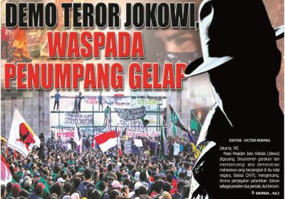 DEMO TEROR JOKOWI, WASPADA PENUMPANG GELAP