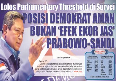 POSISI DEMOKRAT AMAN BUKAN ‘EFEK EKOR JAS’ PRABOWO-SANDI