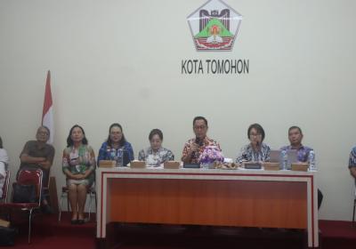 Wali Kota Tomohon Hadiri Penilaian Wawancara dan Verifikasi Apresiasi Rumah DataKu Tahun 2026 Secara Virtual