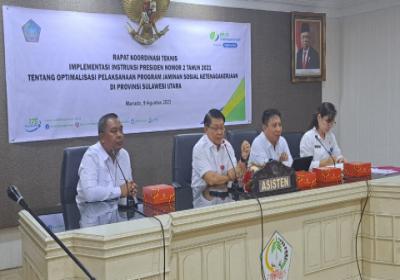 Pemprov Dorong Pekerja Rentan di Sulut Tercover BPJS Ketenagakerjaan