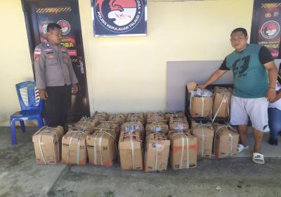 Polres Talaud Amankan 500 Liter Cap Tikus di Kapal Fery