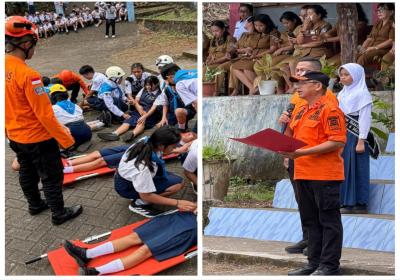 BPBD Manado Gelar Apel Hari Kesiap-siagaan Bencana di SMP Negeri 8