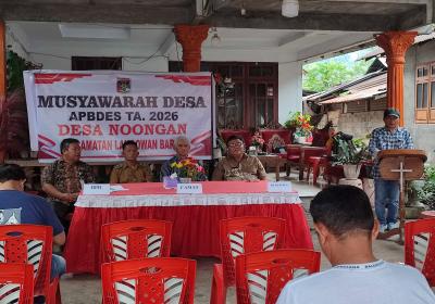 APBDes Noongan Tahun 2026 Resmi Disepakati Melalui Musdes