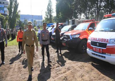 Manado di Kesiapan Tanggap Darurat, Walikota AA Pimpin Simulasi Penanggulangan Bencana