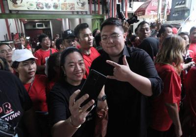 Rio Dondokambey Jadi Magnet di Jalan Roda Manado